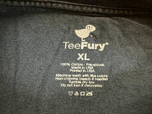 Load image into Gallery viewer, Calvin &amp; Hobbes Shirt Adult Extra Large Black TeeFury Streetwear Kidcore Mens
