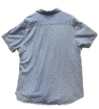 Load image into Gallery viewer, California Shirt Co Adult Extra Large Blue AOP Flower Button Up Hawaiian Mens
