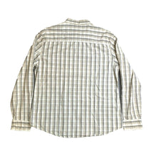Load image into Gallery viewer, Calvin Klein Jeans Shirt Adult Extra Large Tan Plaid Snaps Embroidery Y2K Mens
