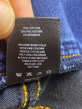 Load image into Gallery viewer, Be Girl Skirt Womens 3XL (40x34) Blue Denim Pencil Maxi Spandex Whiskered Modest
