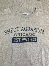 Load image into Gallery viewer, VTG SHEDD AQUARIUM Shirt Adult Large Gray Chicago Dolphin Streetwear Y2K Mens
