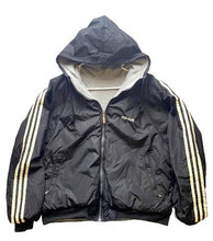 Load image into Gallery viewer, Adidas Jacket Adult Extra Large Gray Reversible Full Zip Trefoil Logo Hoodie Men
