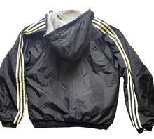 Load image into Gallery viewer, Adidas Jacket Adult Extra Large Gray Reversible Full Zip Trefoil Logo Hoodie Men
