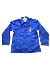 Load image into Gallery viewer, VTG Lampeter Strasburg Pioneers Jacket Adult Small Blue Snap Varsity 70s 80s Men
