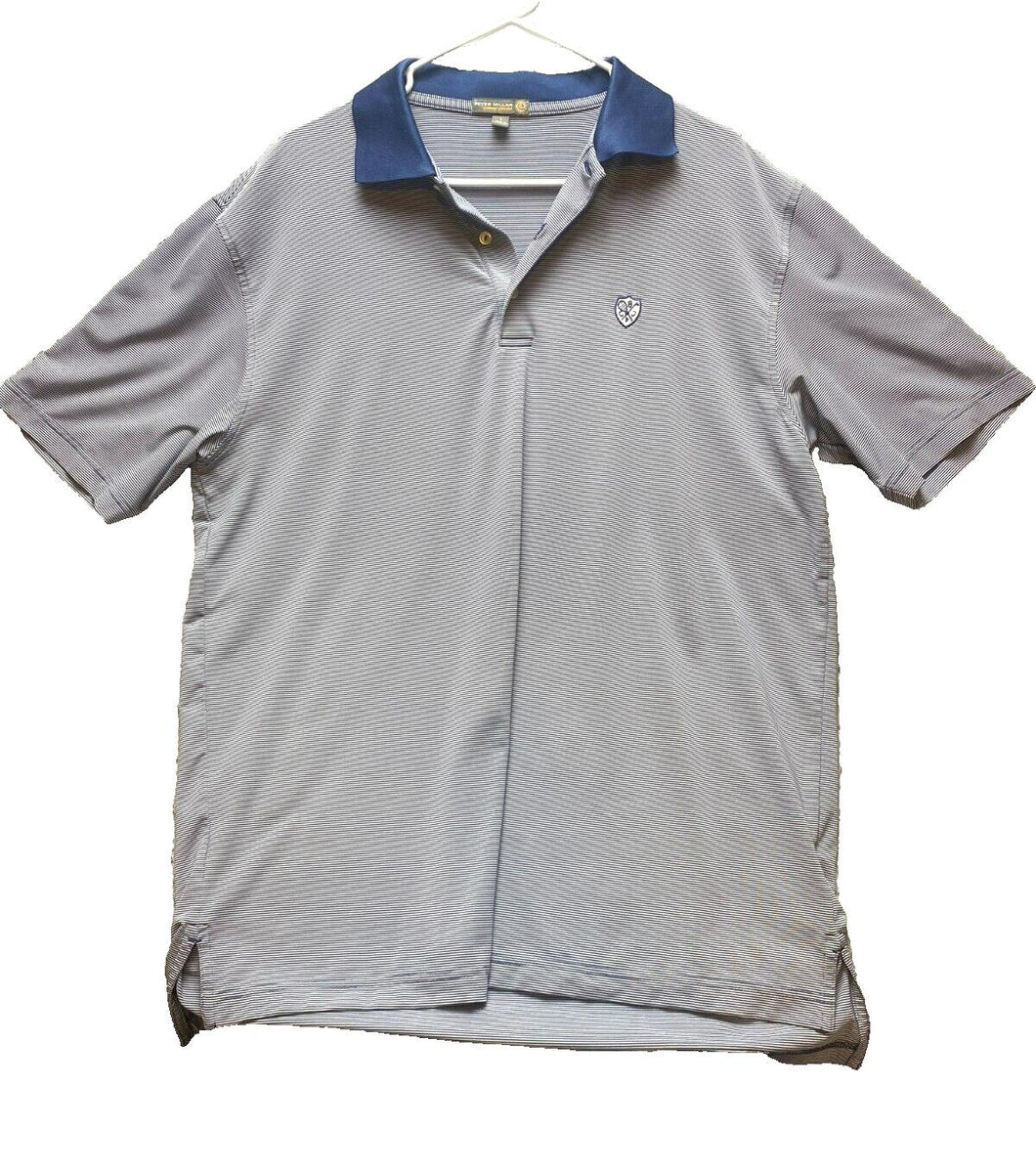 Peter Millar Shirt Adult Large Summer Comfort Spandex Performance Golf Polo Mens