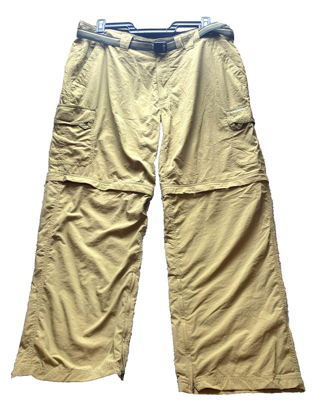 Exofficio Pants Adult 38x30 Khaki Green Convertible Cargo Outdoor Hiking Mens