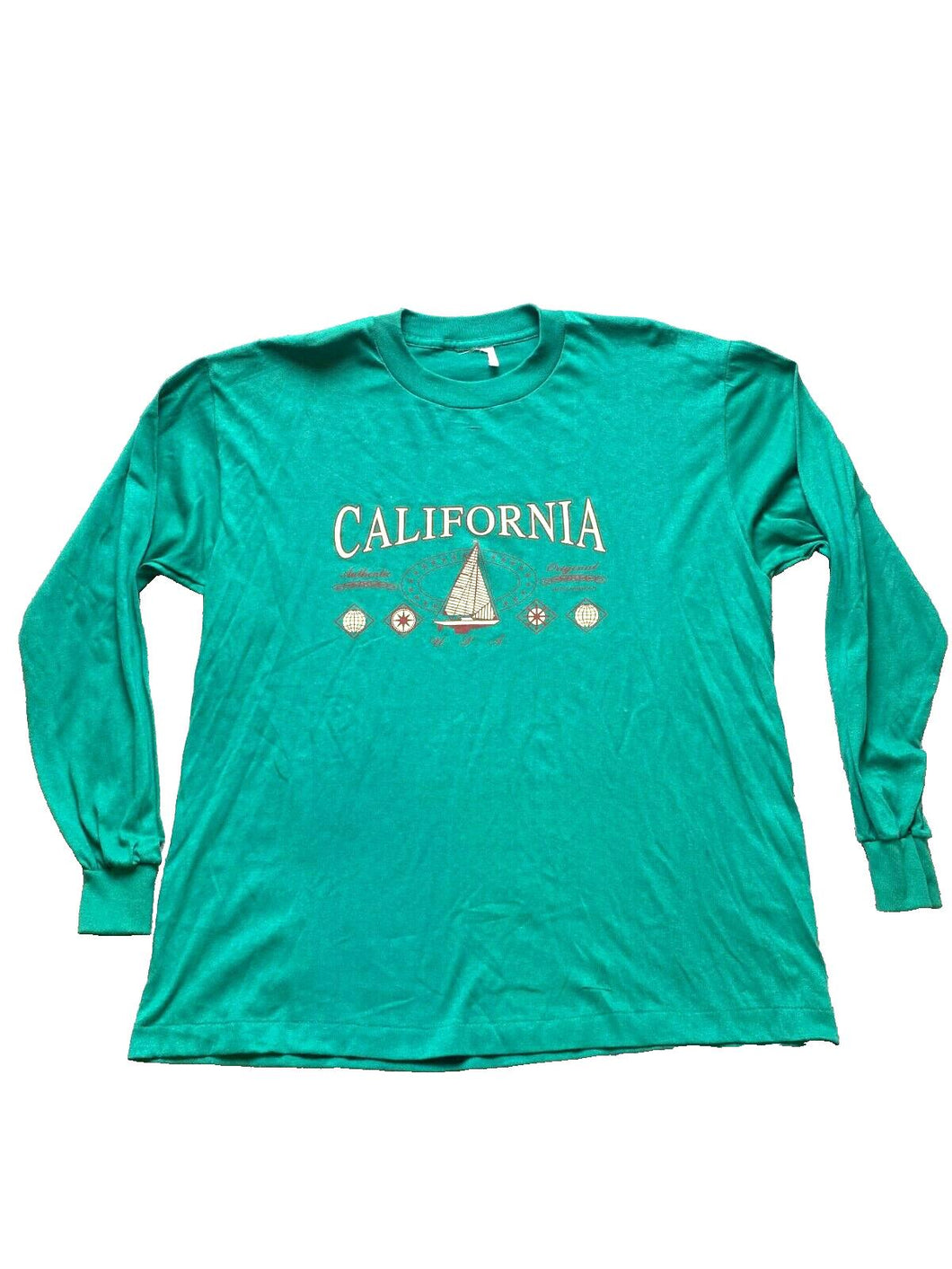 VTG Shirt Adult Extra Large Sail Boat Sailing Single Stitch Bear Seahorse Mens