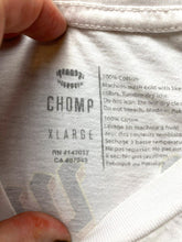Load image into Gallery viewer, Chomp Shirt Adult Extra Large White From Wave To Grave Surf Ocean Gothic Mens
