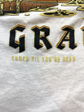 Load image into Gallery viewer, Chomp Shirt Adult Extra Large White From Wave To Grave Surf Ocean Gothic Mens
