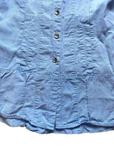 Load image into Gallery viewer, Soft Surroundings Shirt Womens Extra Small Blue Island Breeze Boho Tencel Lyocel
