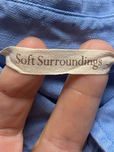 Load image into Gallery viewer, Soft Surroundings Shirt Womens Extra Small Blue Island Breeze Boho Tencel Lyocel
