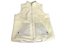Load image into Gallery viewer, Talbots Vest Womens 1X Sherpa Fleece Full Zip Pockets Sleeveless Sweater Ladies
