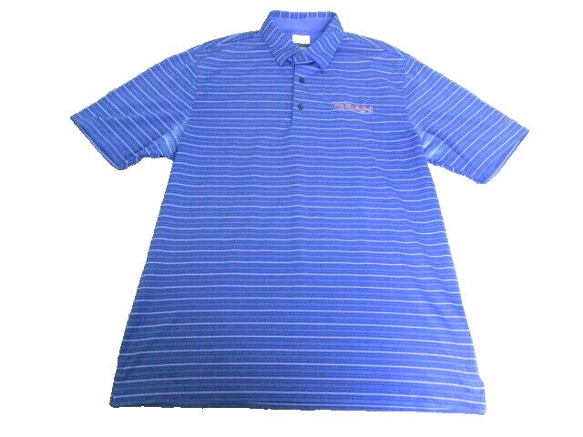 Greg Norman Shirt Adult Large Play Dry Shark Logo Spandex Preppy Golf Polo Mens
