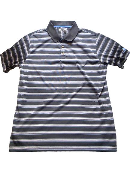 Pebble Beach Shirt Adult Extra Large Dry Luxe Performance Striped Golf Polo Mens