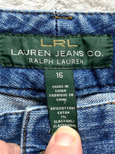 Load image into Gallery viewer, Lauren Ralph Lauren Jeans Womens 16 (39x29) Blue Denim Stretch Flap Pockets LRL
