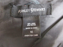 Load image into Gallery viewer, Ashley Stewart Dress Womens 16 Extra Large Colorblock Sheath Linen Rayon Ladies
