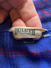 Load image into Gallery viewer, Duluth Trading Co Shirt Womens 4XL Blue Red Flannel Button Up Pocket Plus Ladies
