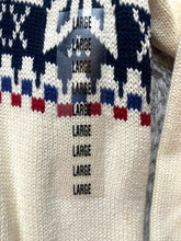 Load image into Gallery viewer, Dockers Sweater Adult Large Snowflake Christmas Dad Grandpa Outerwear Mens NWT
