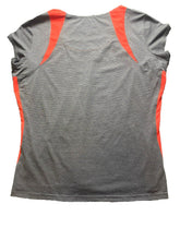 Load image into Gallery viewer, Bolle Shirt Womens 2XL XXL Gray Orange Tennis Golf Activewear Sporty Spandex
