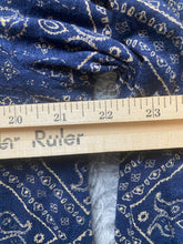 Load image into Gallery viewer, Lucky Brand Shirt Womens 1X Tunic Navy Blue Flowy AOP Paisley Casual Blouse Lady
