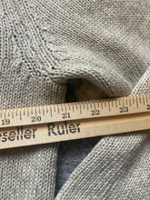 Load image into Gallery viewer, Chaps Sweater Adult Medium Button Mock Neck Elbow Pad Cable Knit Outerwear Mens
