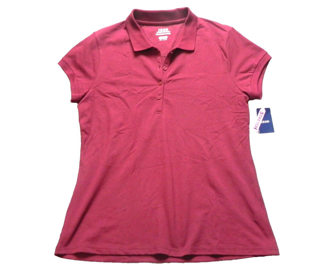 IZOD Shirt Womens 2XL XXL Stretch Collared School Uniform Polo Stretch Lady NWT
