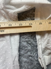 Load image into Gallery viewer, Chicos Shirt Womens 3 2XL XXL Swiss Dot Flowy Blouse Scalloped Lace Trim Ladies
