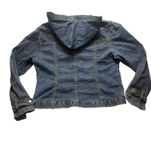 Load image into Gallery viewer, Bruno Boss Jacket Womens Extra Large Button Front Hoodie Denim Jean Ladies

