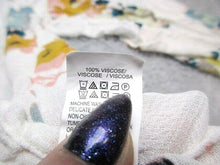 Load image into Gallery viewer, Lucky Brand Shirt Womens Large 100% Viscose Boho Allover Print Floral Tie Ladies
