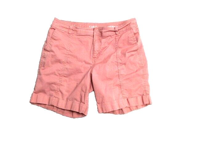 Croft & Barrow Shorts Womens 12 (32W) Stretch Cuffed Spandex Natural Fit Ladies