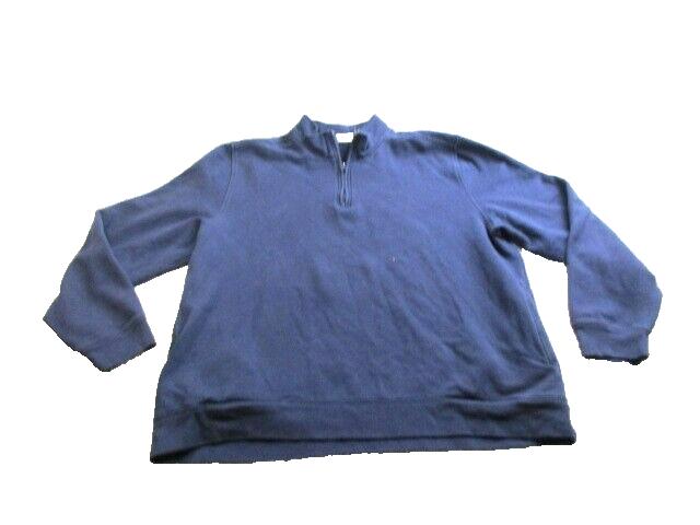 Saddlebred Sweater Adult Large 1/4 Zip Mock Neck Fleece Outerwear Pullover Mens