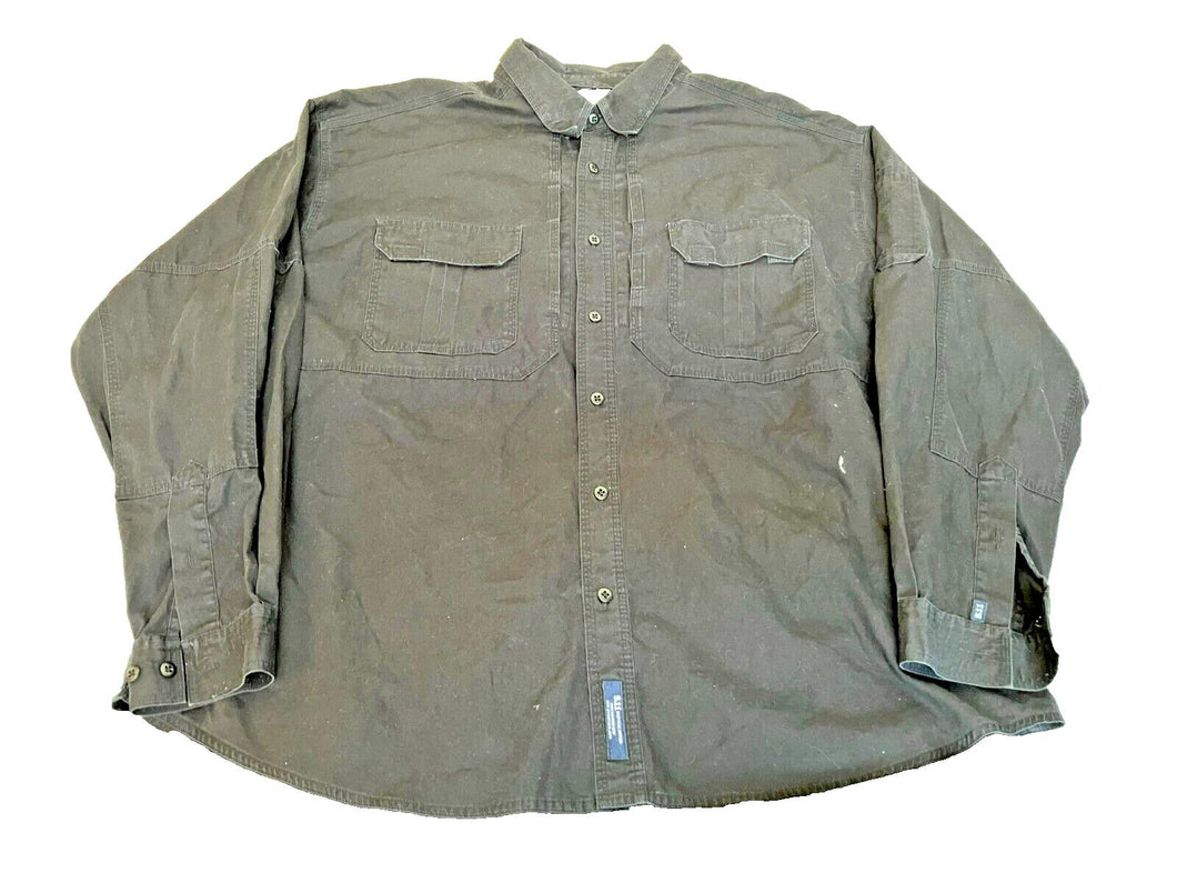 5.11 Tactical Shirt Adult 3XL XXXL Button Up Mesh Vented Outdoor Workwear Mens