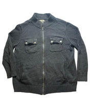 Load image into Gallery viewer, Converse One Star Jacket Adult Extra Large Black Full Zip Knit Mock Neck Mens
