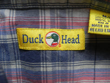 Load image into Gallery viewer, Duck Head Shirt Adult Medium Short Sleeve Button Up Plaid Casual Camp Mens

