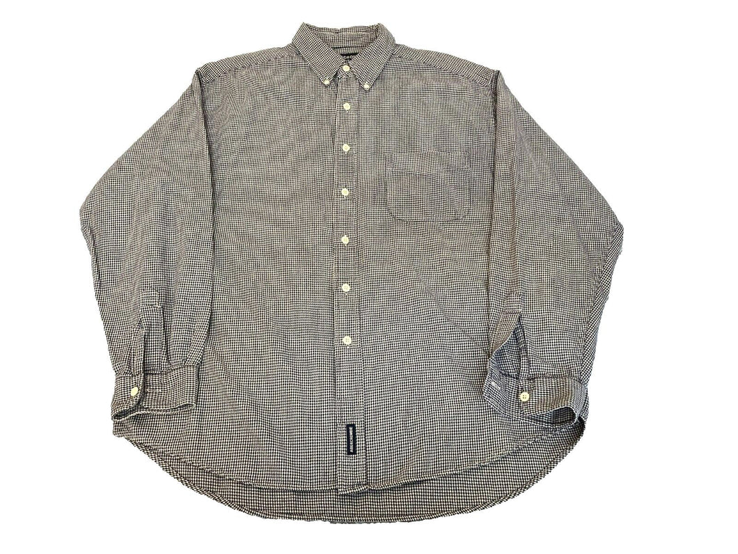 Abercrombie & Fitch Shirt Adult Medium Houndstooth Button Up Long Sleeve Mens