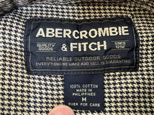 Load image into Gallery viewer, Abercrombie &amp; Fitch Shirt Adult Medium Houndstooth Button Up Long Sleeve Mens
