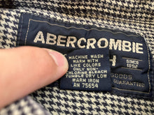 Load image into Gallery viewer, Abercrombie &amp; Fitch Shirt Adult Medium Houndstooth Button Up Long Sleeve Mens
