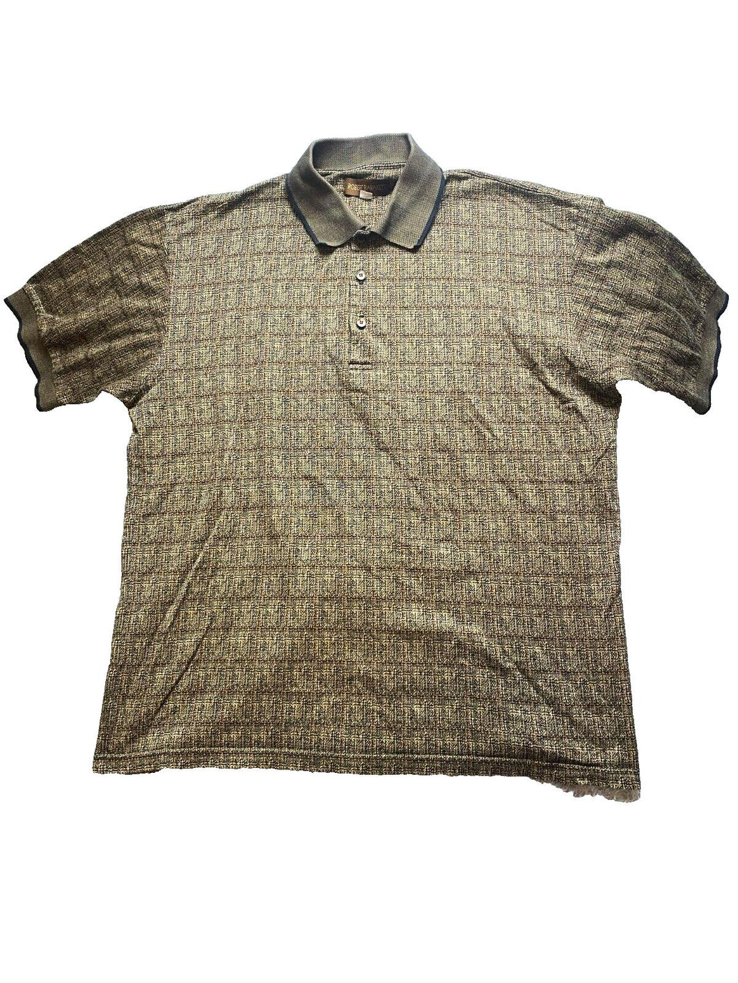 Robert Barakett Shirt Adult Extra Large Brown Preppy Casual Golf Polo Mens