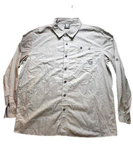 Load image into Gallery viewer, Enyce Shirt Adult 2XL Gray Button Up Pockets Spell Out Hip Hop Streetwear Mens
