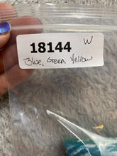 Load image into Gallery viewer, Chicos Shirt Womens 3 Blue Green Yellow Boxy Blouse AOP Paisley Flower Indie
