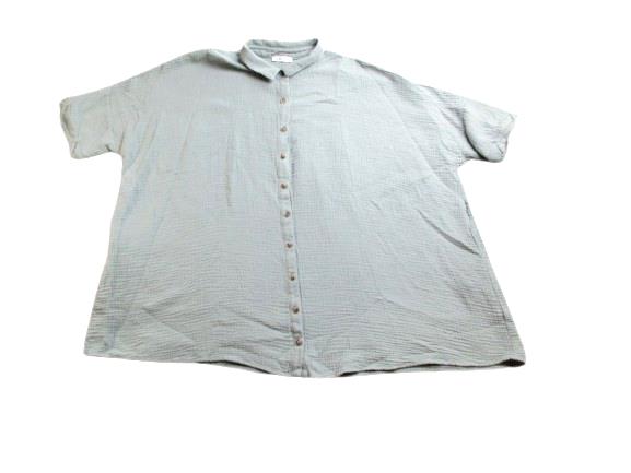 BOHOBLU Shirt Womens Medium Button Up Collared Oversized Collared Ladies