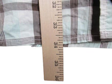 Load image into Gallery viewer, Akademiks Shirt Adult 4XL Button Up Plaid AKDMKS Pocket Blue White Gray Mens
