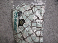 Load image into Gallery viewer, Akademiks Shirt Adult 4XL Button Up Plaid AKDMKS Pocket Blue White Gray Mens
