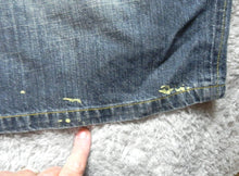 Load image into Gallery viewer, Akademiks Shorts Adult 38 Whiskered Medium Wash Denim Jean AKDMKS Bermuda Mens

