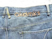 Load image into Gallery viewer, Akademiks Shorts Adult 38 Whiskered Medium Wash Denim Jean AKDMKS Bermuda Mens
