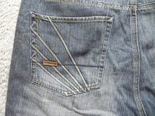 Load image into Gallery viewer, Akademiks Shorts Adult 38 Whiskered Medium Wash Denim Jean AKDMKS Bermuda Mens
