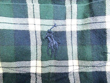 Load image into Gallery viewer, Ralph Lauren Shirt Adult Medium Big Green Blue Tartan Plaid Flannel Casual Mens
