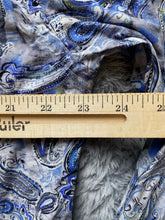 Load image into Gallery viewer, Alan Flusser Shirt Adult Large Blue Button Up Allover Print Paisley Casual Mens
