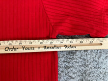 Load image into Gallery viewer, Jessica Roberts Shirt Womens Large Ribbed Knit V-Neck Slit Blouse Casual Ladies
