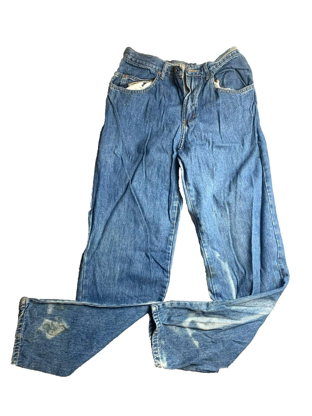No! Jeans Womens 9 (28x29) Blue Denim Absolutely Blues Straight Leg Bleach Lady